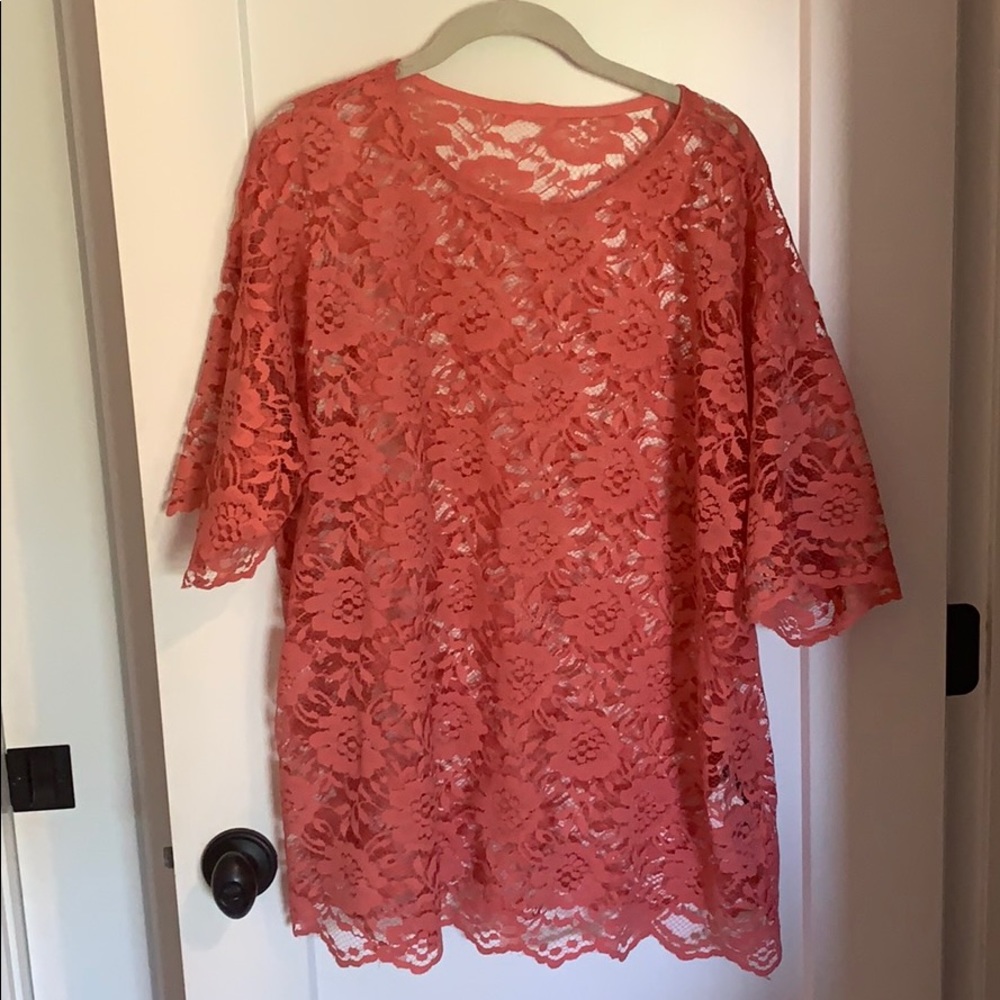 Lace Peach top